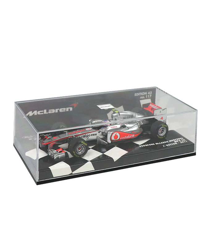 【海外並行品】ミニチャンプス 1/43スケール ボーダフォン マクラーレン メルセデス MP4-26 ジェンソン・バトン　2011年拡大画像