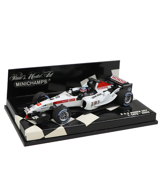 【海外並行品】ミニチャンプス 1/43スケール BAR ホンダ 007 佐藤琢磨　2005年拡大画像