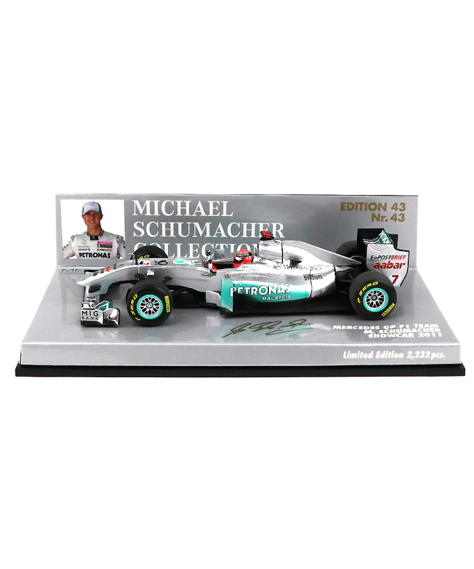 【海外並行品】ミニチャンプス 1/43スケール メルセデス GP F1チーム ミハエル・シューマッハー  2011年ショーカー #43拡大画像