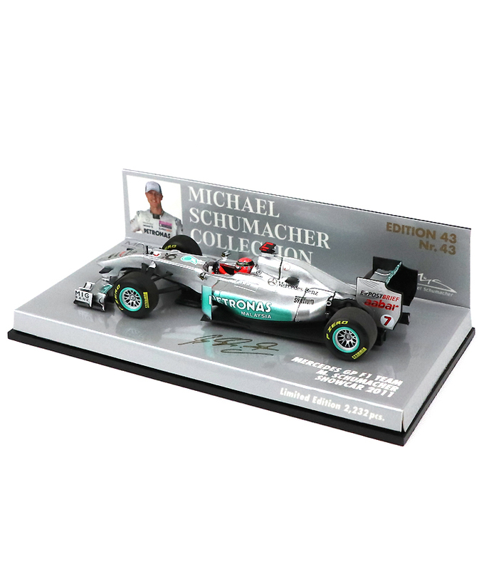 【海外並行品】ミニチャンプス 1/43スケール メルセデス GP F1チーム ミハエル・シューマッハー  2011年ショーカー #43拡大画像