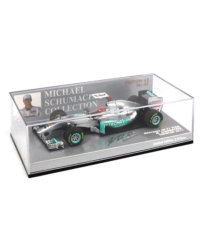 【海外並行品】ミニチャンプス 1/43スケール メルセデス GP F1チーム ミハエル・シューマッハー  2011年ショーカー #43拡大画像