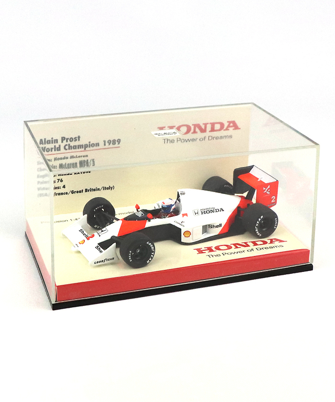 【海外並行品】HONDA(ヨーロッパ限定）別注 ミニチャンプス 1/43スケール  マクラーレン ホンダ MP4/5 アラン・プロスト 1989年拡大画像