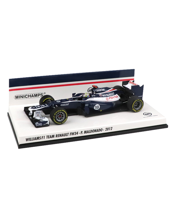 【海外並行品】ミニチャンプス 1/43スケール ウィリアムズ F１チーム ルノー FW34 パストール・マルドナド 2012年拡大画像