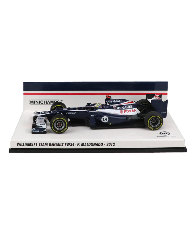 【海外並行品】ミニチャンプス 1/43スケール ウィリアムズ F１チーム ルノー FW34 パストール・マルドナド 2012年拡大画像