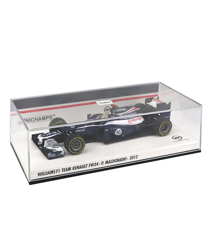 【海外並行品】ミニチャンプス 1/43スケール ウィリアムズ F１チーム ルノー FW34 パストール・マルドナド 2012年拡大画像