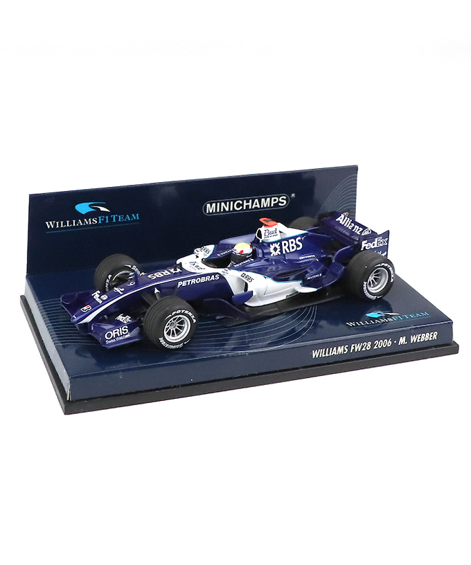 【海外並行品】ミニチャンプス 1/43スケール ウィリアムズ FW28 マーク・ウェバー 2006年拡大画像
