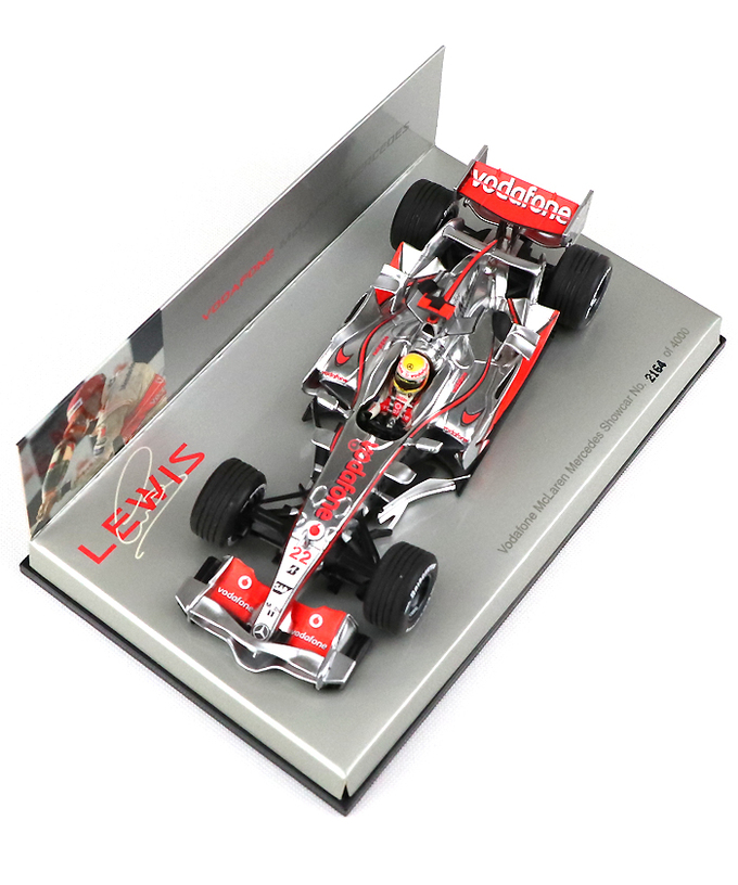 【海外並行品】マクラーレンチーム別注 ミニチャンプス 1/43スケール  ボーダフォン マクラーレン メルセデス 2008年 ショーカー ルイス・ハミルトン拡大画像