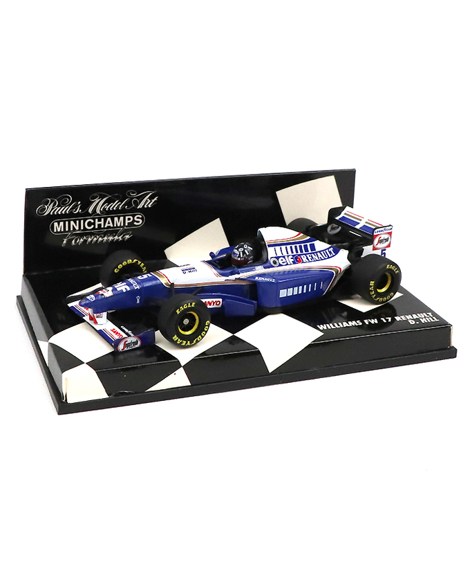 【海外並行品】ミニチャンプス 1/43スケール ウィリアムズ ルノー FW17 デーモン・ヒル 1995年拡大画像