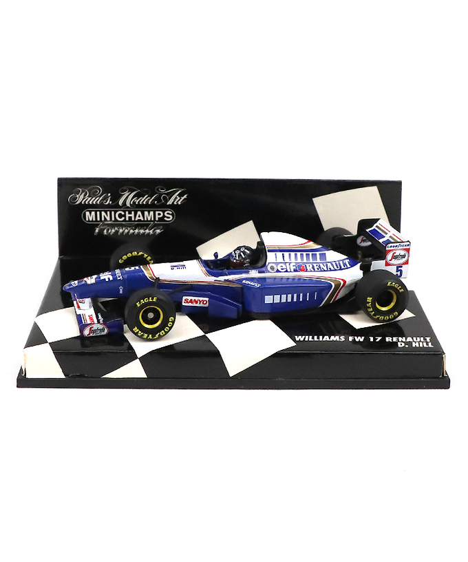 【海外並行品】ミニチャンプス 1/43スケール ウィリアムズ ルノー FW17 デーモン・ヒル 1995年拡大画像