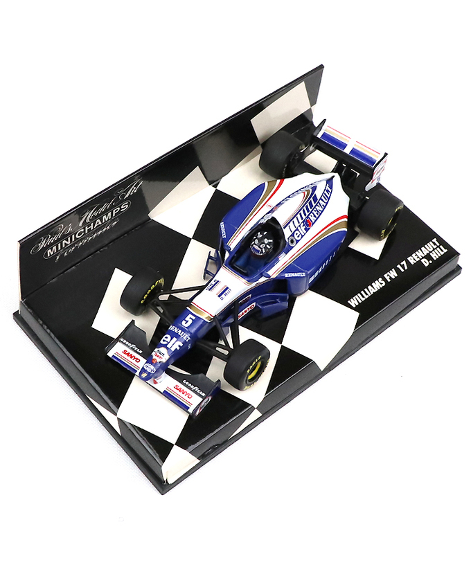 【海外並行品】ミニチャンプス 1/43スケール ウィリアムズ ルノー FW17 デーモン・ヒル 1995年拡大画像