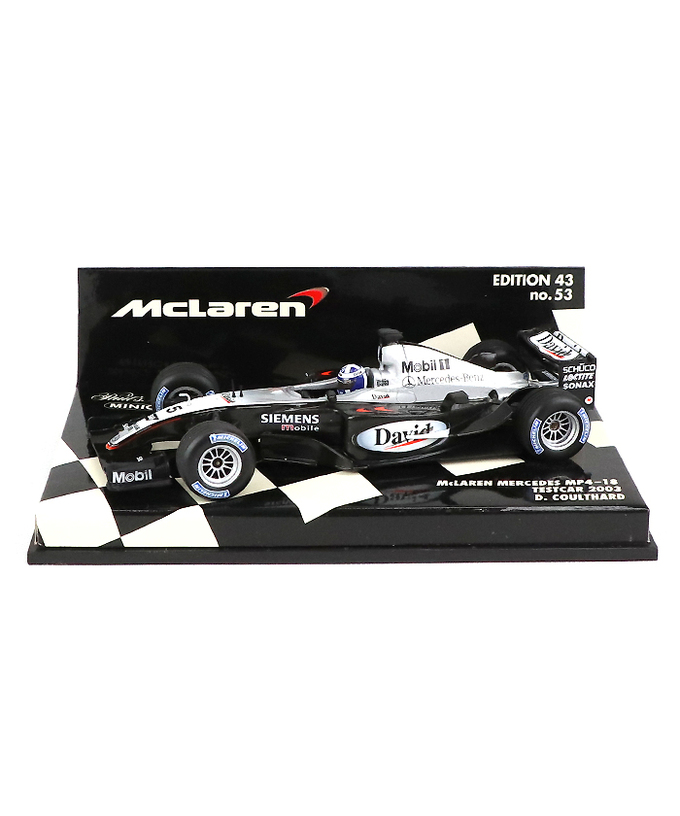 【海外並行品】ミニチャンプス 1/43スケール マクラーレン メルセデス MP4-18 デビッド・クルサード 2003年テストカー拡大画像