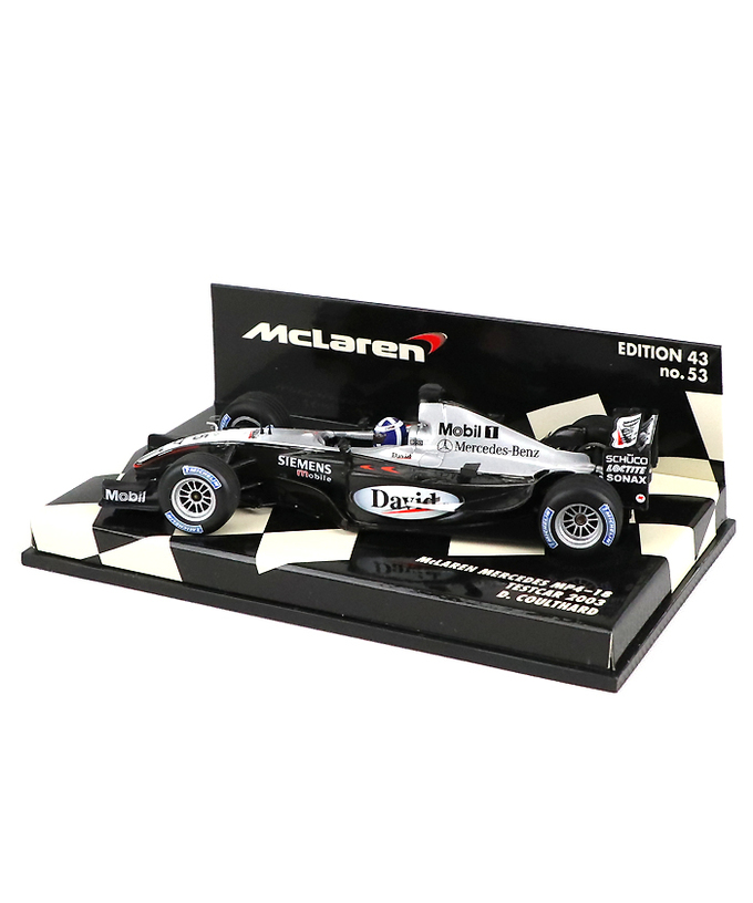 【海外並行品】ミニチャンプス 1/43スケール マクラーレン メルセデス MP4-18 デビッド・クルサード 2003年テストカー拡大画像