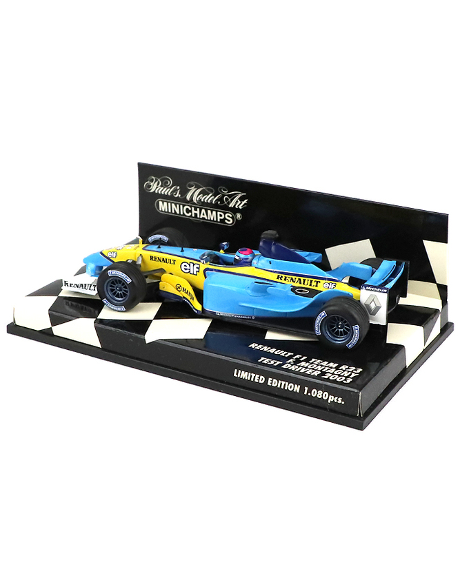 【海外並行品】ミニチャンプス 1/43スケール ルノー F1 チーム R23 フランク・モンタニー 2003年テストドライバー拡大画像