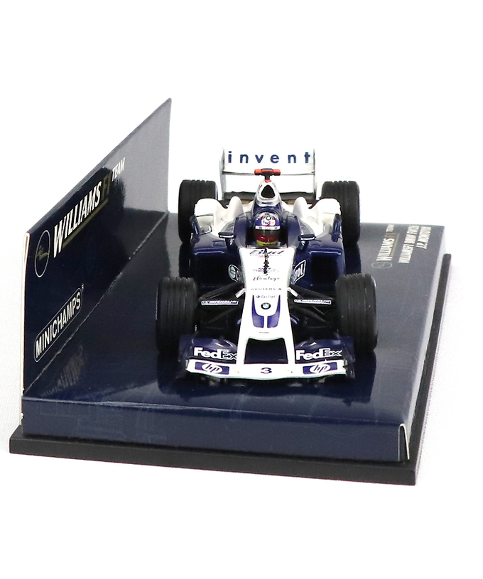 【海外並行品】ミニチャンプス 1/43スケール ウィリアムズ F１ BMW FW26 ファン・パブロ・モントーヤ 2004年拡大画像