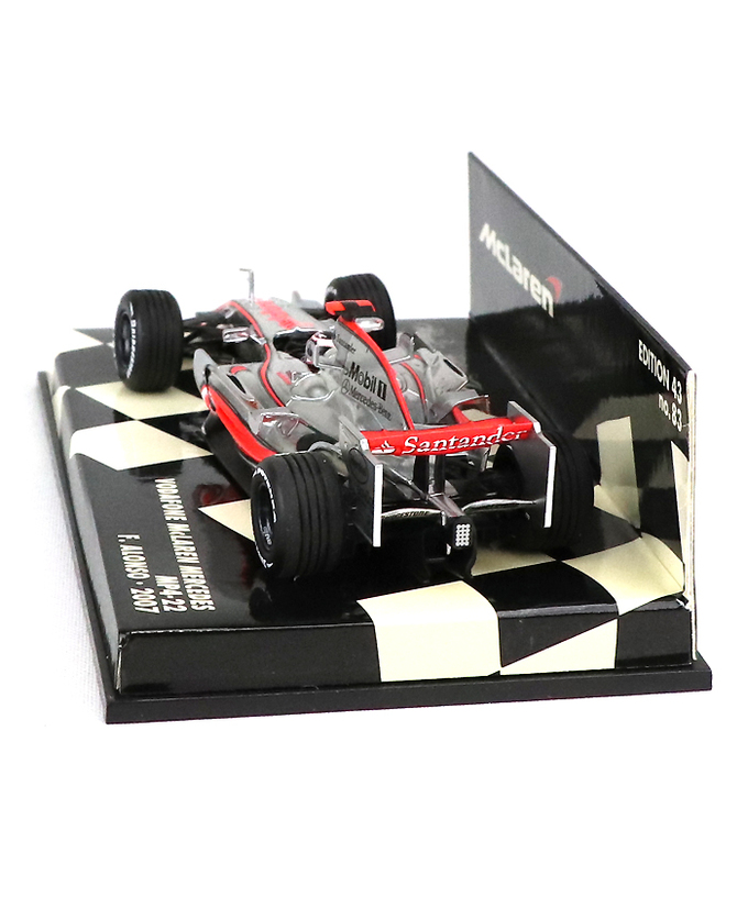 【海外並行品】ミニチャンプス 1/43スケール ボーダフォン マクラーレン メルセデス MP4-22 フェルナンド・アロンソ 2007年拡大画像