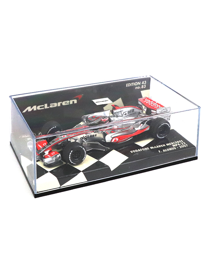 【海外並行品】ミニチャンプス 1/43スケール ボーダフォン マクラーレン メルセデス MP4-22 フェルナンド・アロンソ 2007年拡大画像