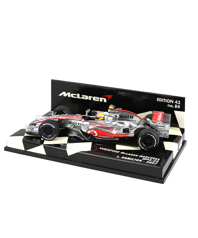 【海外並行品】ミニチャンプス 1/43スケール ボーダフォン マクラーレン メルセデス MP4/22 ルイス・ハミルトン 2007年拡大画像