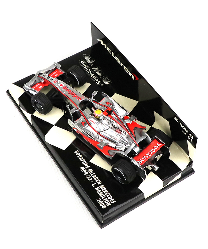 【海外並行品】ミニチャンプス 1/43スケール ボーダフォン マクラーレン メルセデス MP4/23 ルイス・ハミルトン 2008年拡大画像