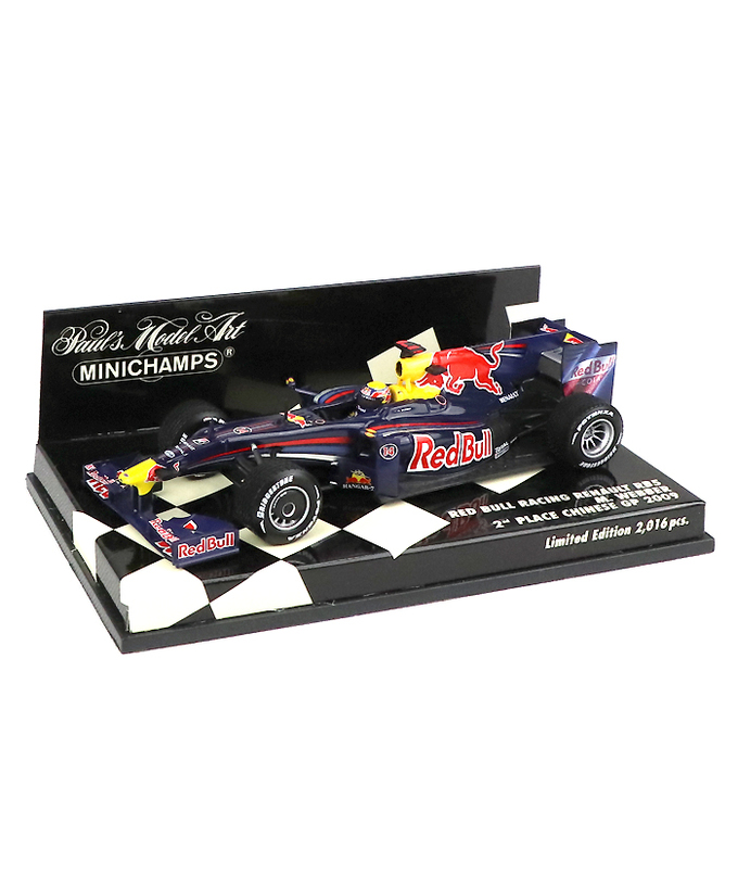 【海外並行品】ミニチャンプス 1/43スケール レッドブル レーシング ルノー RB5 マーク・ウェバー 2009年中国GP 2位表彰台 /ARB拡大画像