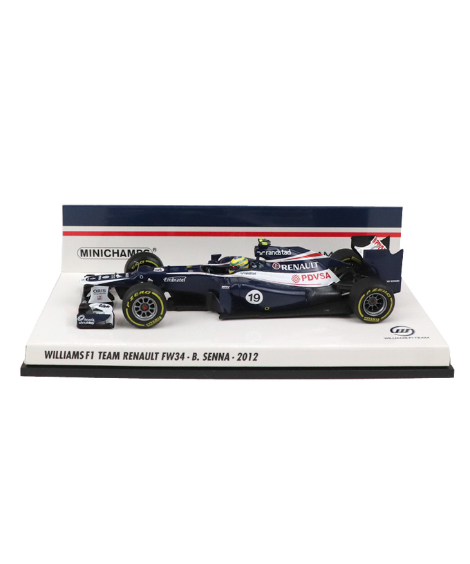 【海外並行品】ミニチャンプス 1/43スケール ウィリアムズ チーム ルノー  FW34 ブルーノ・セナ 2012年拡大画像