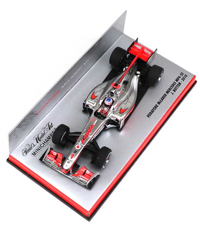 【海外並行品】マクラーレンチーム別注 ミニチャンプス 1/43スケール ボーダフォン マクラーレン メルセデス MP4-25 ジェンソン・バトン 2010年拡大画像