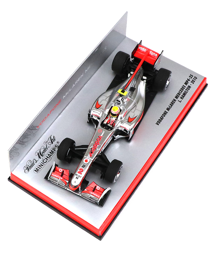 【海外並行品】マクラーレンチーム別注 ミニチャンプス 1/43スケール ボーダフォン マクラーレン メルセデス MP4-25 ルイス・ハミルトン 2010年拡大画像