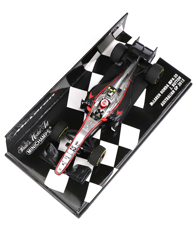 【海外並行品】ミニチャンプス 1/43スケール マクラーレン ホンダ MP4/30 ジェンソン・バトン 2015年オーストラリアGP拡大画像
