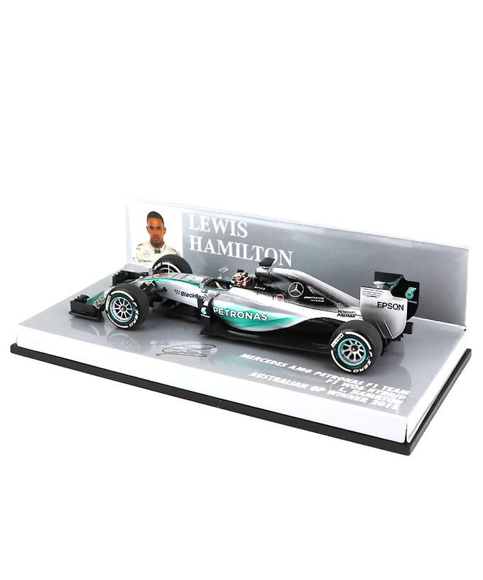 【海外並行品】ミニチャンプス 1/43スケール メルセデス AMG ペトロナス F１チーム W06 ハイブリッド ルイス・ハミルトン 2015年オーストラリアGP優勝　拡大画像