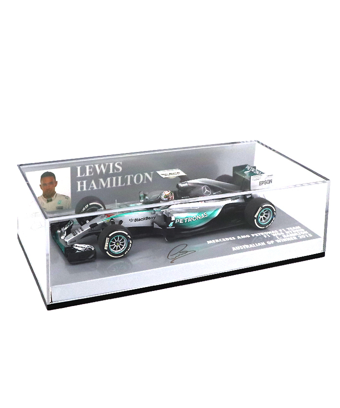 【海外並行品】ミニチャンプス 1/43スケール メルセデス AMG ペトロナス F１チーム W06 ハイブリッド ルイス・ハミルトン 2015年オーストラリアGP優勝　拡大画像