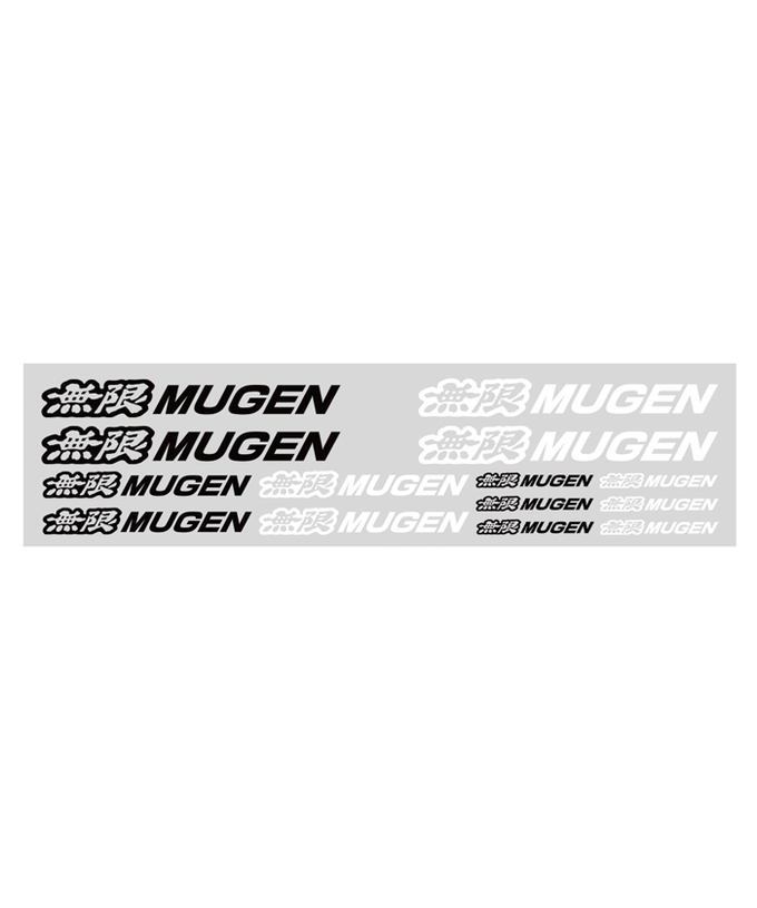 無限 MUGEN POWER ステッカー セット BK＆WH拡大画像