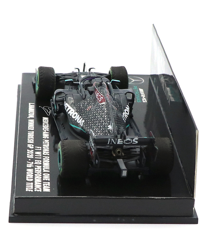 ミニチャンプス 1/43スケール メルセデス AMG ペトロナス F1 W11 EQ パフォーマンス ルイス・ハミルトン 2020年トルコGP優勝 7回目ワールドチャンピオン記念 （ウェザリング仕様）拡大画像