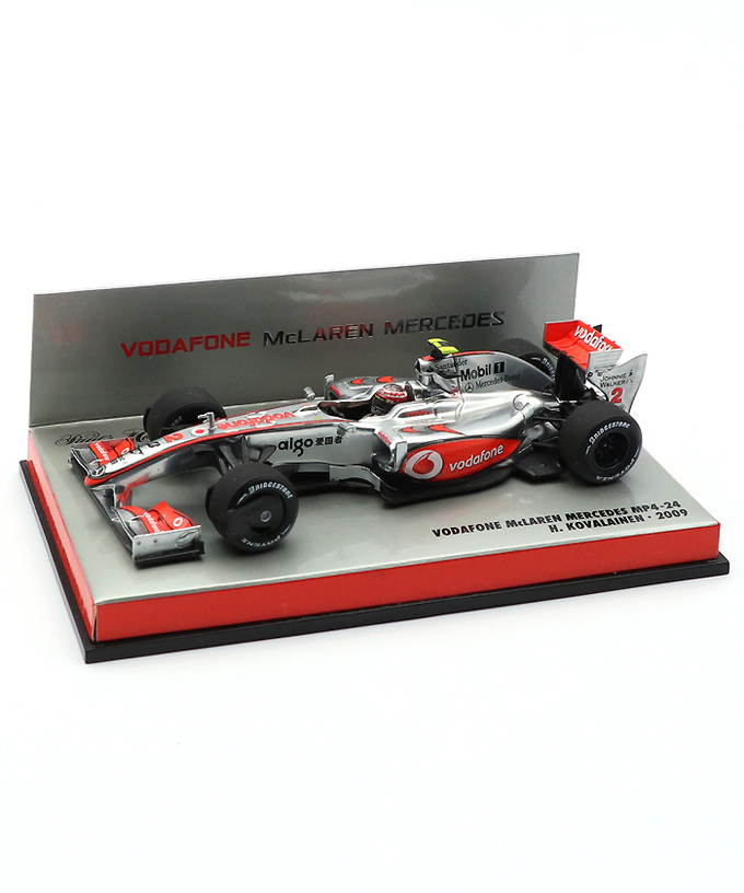 【海外並行品】マクラーレン チーム別注 ミニチャンプス 1/43スケール ボーダフォン マクラーレン メルセデス MP4/24 ヘイキ・コバライネン 2009年拡大画像