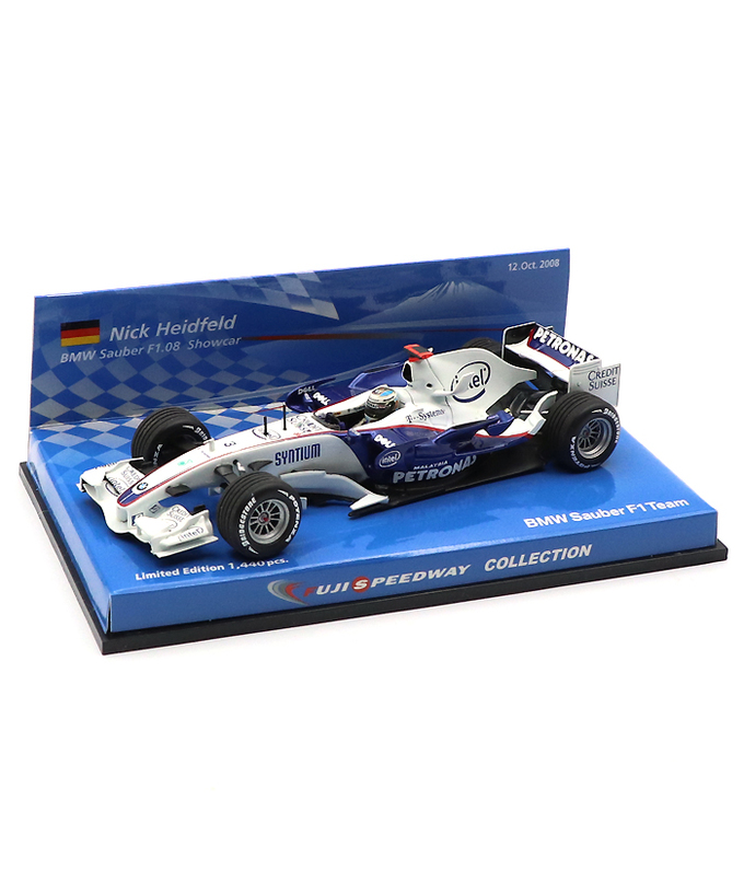 富士スピードウェイ別注 ミニチャンプス 1/43スケール BMW ザウバー F1.08 ショーカー ニック・ハイドフェルド 2008年拡大画像