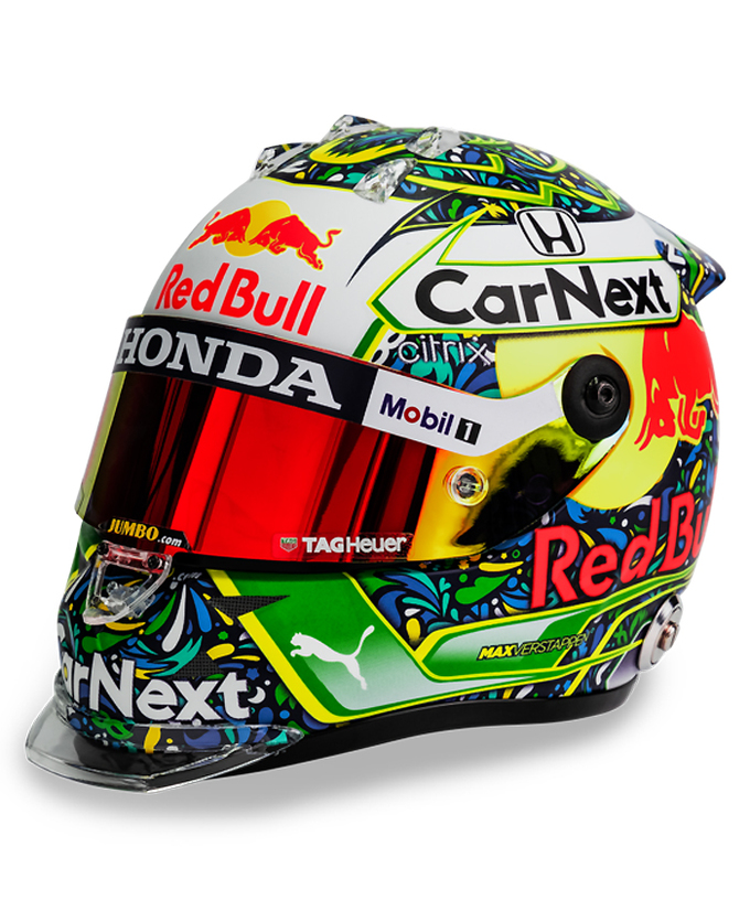 マックス・フェルスタッペン レッドブルホンダ1/2ヘルメット 2021年