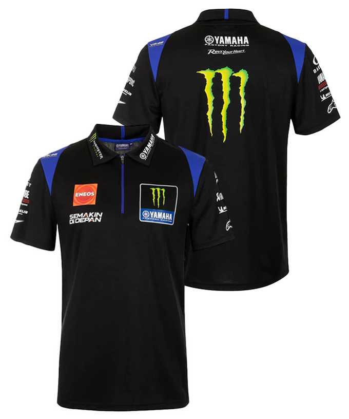 Monster Energy Yamaha MotoGP チーム レプリカ ポロシャツ 2022/tm-w拡大画像