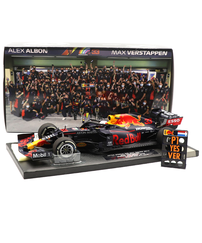 レッド系 ミニチャンプス製 レットブル F1 マックス・フェルスタッペン 