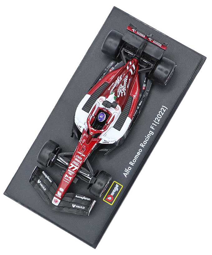 ブラゴ 1/43スケール アルファロメオ F1 チーム オーレン C42 バルテリ・ボッタス 2022年（ドライバー付属）拡大画像