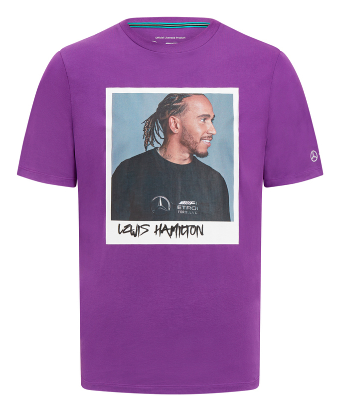 メルセデスAMGペトロナス F1チーム FW ルイス・ハミルトン ポートレイト Tシャツ/FN-W拡大画像