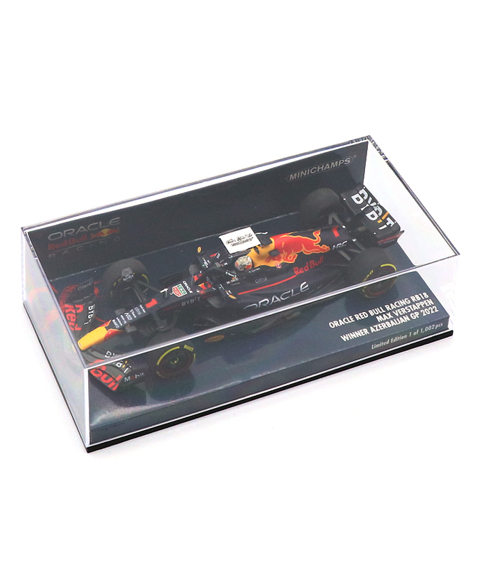 ミニチャンプス 1/43スケール オラクル レッドブル レーシング RB18 マックス・フェルスタッペン 2022年 アゼルバイジャンGP 優勝 /ARB/msa拡大画像