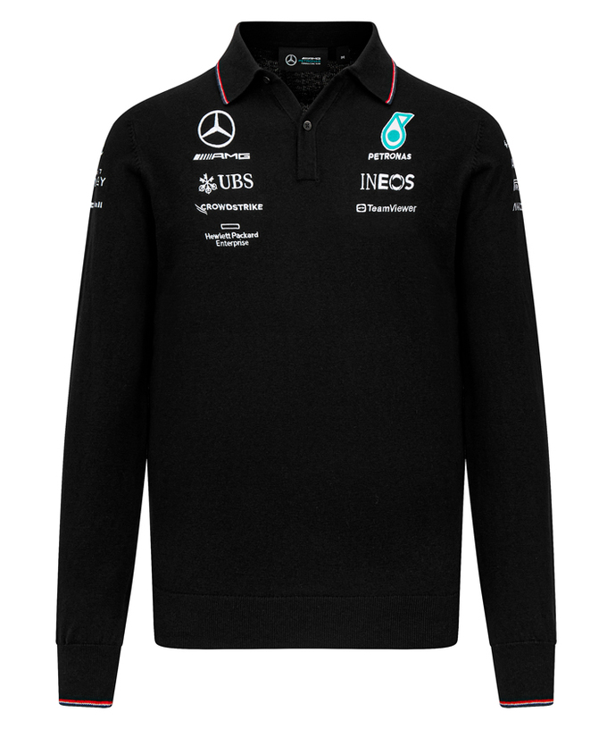 メルセデス|ポロシャツ・シャツ|メルセデス AMG ペトロナス F1チーム ロングスリーブ ニット ポロシャツ 2023 /TM-W｜EURO  SPORTS公式通販