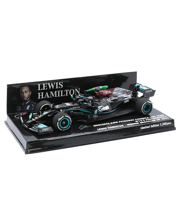ミニチャンプス 1/43スケール メルセデス AMG ペトロナス F1 W12 E パフォーマンス ルイス・ハミルトン 2021年 ブラジルGP 優勝拡大画像
