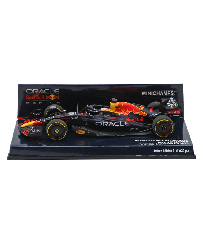 【60%オフセール】ミニチャンプス 1/43スケール オラクル レッドブル レーシング RB18 マックス・フェルスタッペン 2022年 カナダGP 優勝/ARB/msl拡大画像