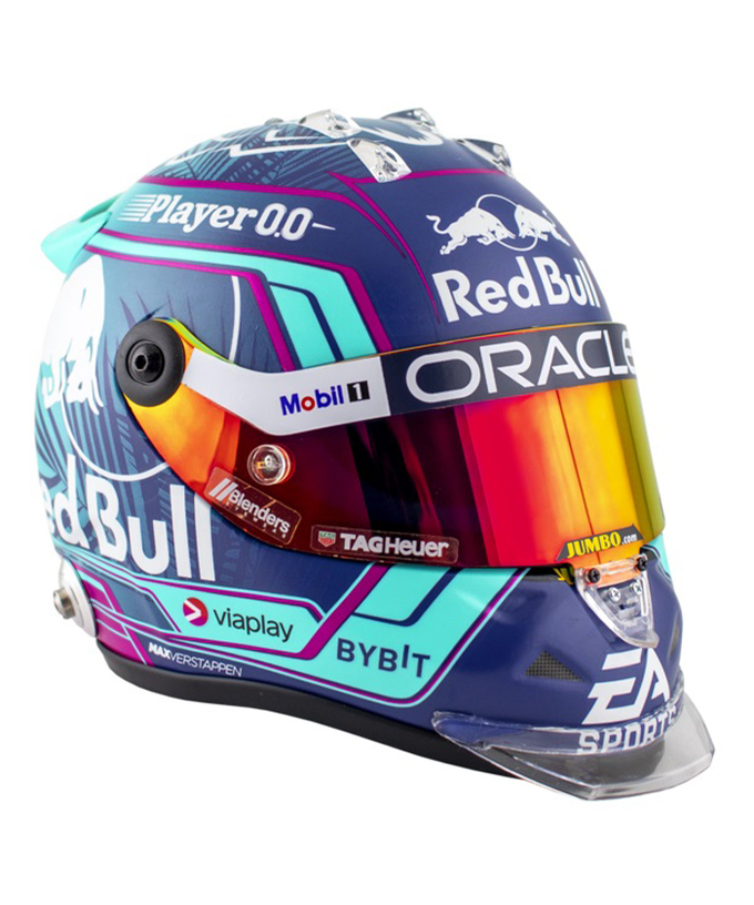 フェルスタッペン別注 シューベルト 1/2スケール マックス・フェルスタッペン 2023年 マイアミGP レッドブル レーシング チーム ヘルメット/ARB拡大画像