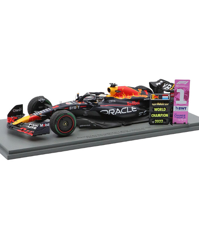 【30%オフセール】スパーク 1/18スケール オラクル レッドブル レーシング RB18 マックス・フェルスタッペン 2022年 日本GP 優勝 With No,1&ワールドチャンピオン ボード/ARB/msa拡大画像