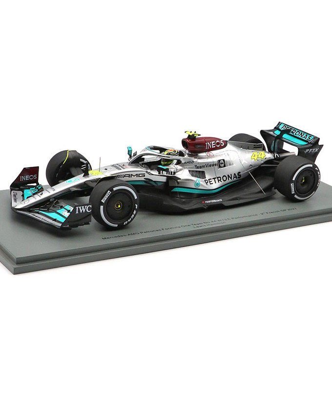 スパーク 1/18スケール メルセデス AMG ペトロナス F1 W13 E パフォーマンス ルイス・ハミルトン 2022年 フランスGP  2位入賞 300thGP拡大画像