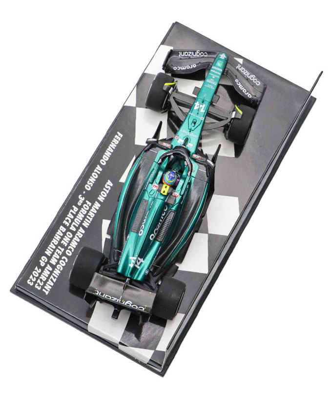ミニチャンプス 1/43スケール アストンマーチン アラムコ コグ二ザント F1 チーム AMR23 フェルナンド・アロンソ 2023年 バーレーンGP 3位入賞 /23f1m/msl拡大画像