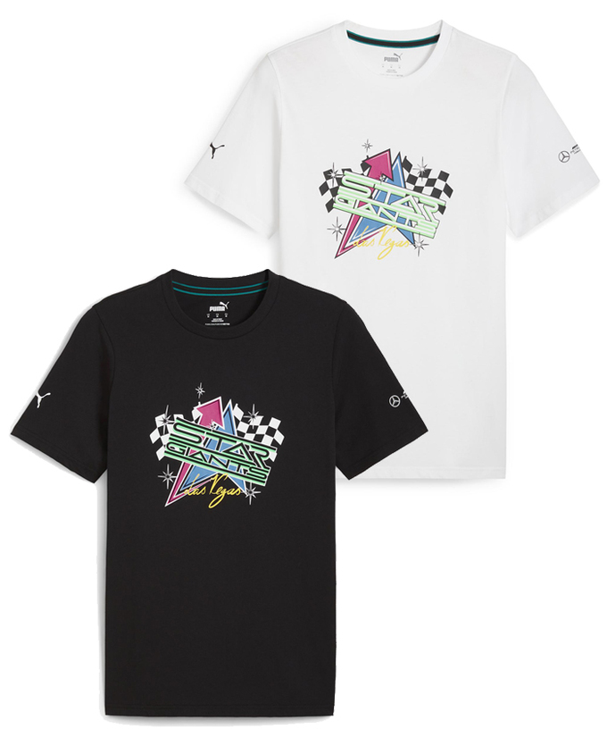 PUMA メルセデス AMG ペトロナス F1 チーム ラスベガスGP Tシャツ 2023 /LS-W拡大画像