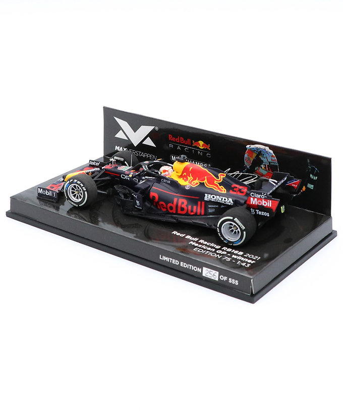 フェルスタッペン別注 ミニチャンプス 1/43スケール レッドブル レーシング ホンダ RB16B マックス・フェルスタッペン 2021年 メキシコGP 優勝 /ARB/msa拡大画像