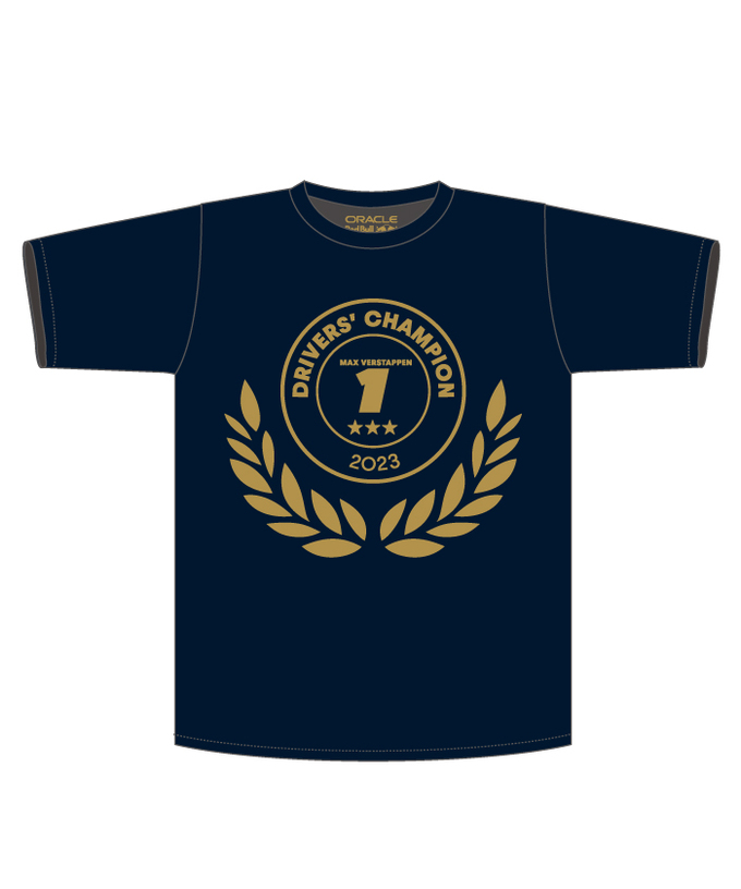 マックス・フェルスタッペン レッドブル ホンダ チーム 日本限定 2023年 ワールドチャンピオン 記念 Tシャツ /ARB/JPL拡大画像