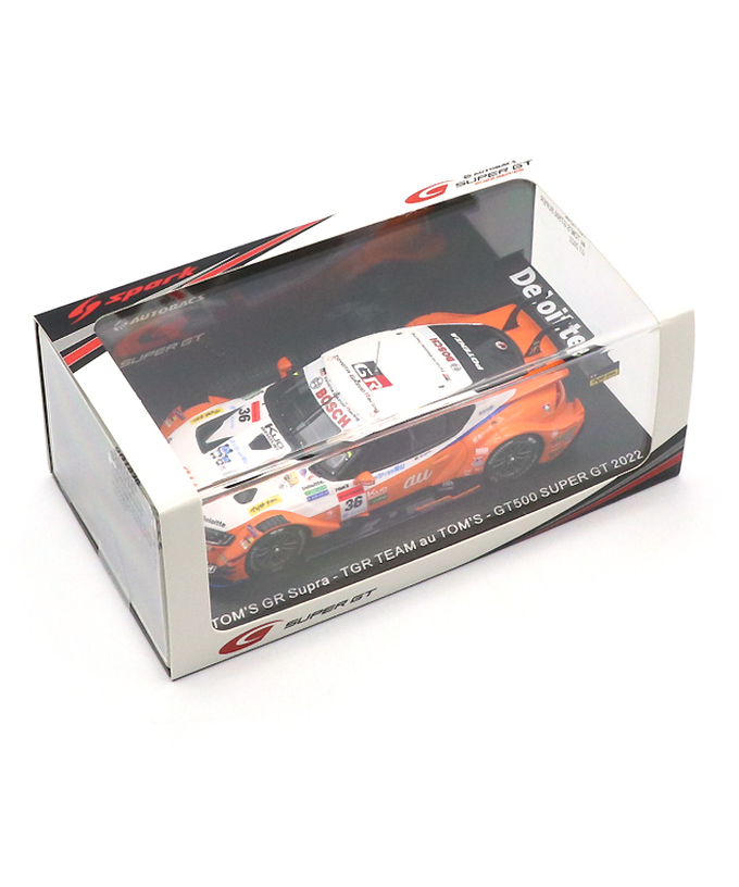 スパーク 1/43スケール au トムス GR スープラ TGR TEAM au TOMS NO.36 坪井翔 / ジュリアーノ・アレジ GT500 スーパーGT 2022年 /msl拡大画像